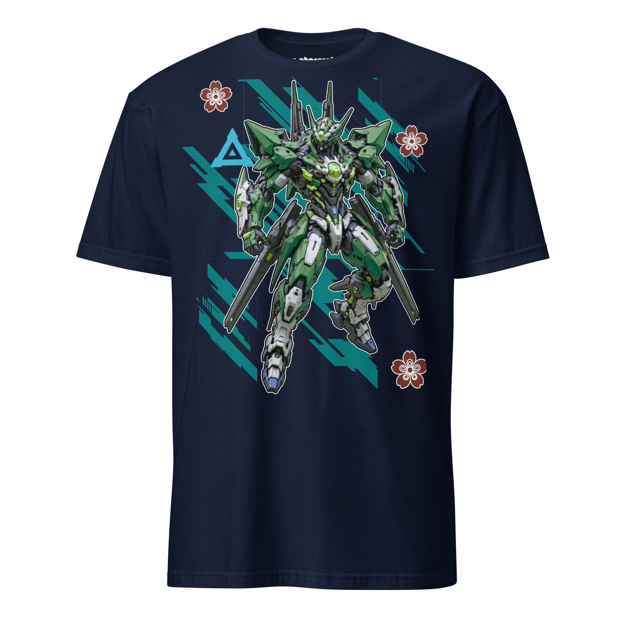 Winterpink T-Shirt Mecha Green – Emerald Guardian Roboter als futuristischer Wächter.