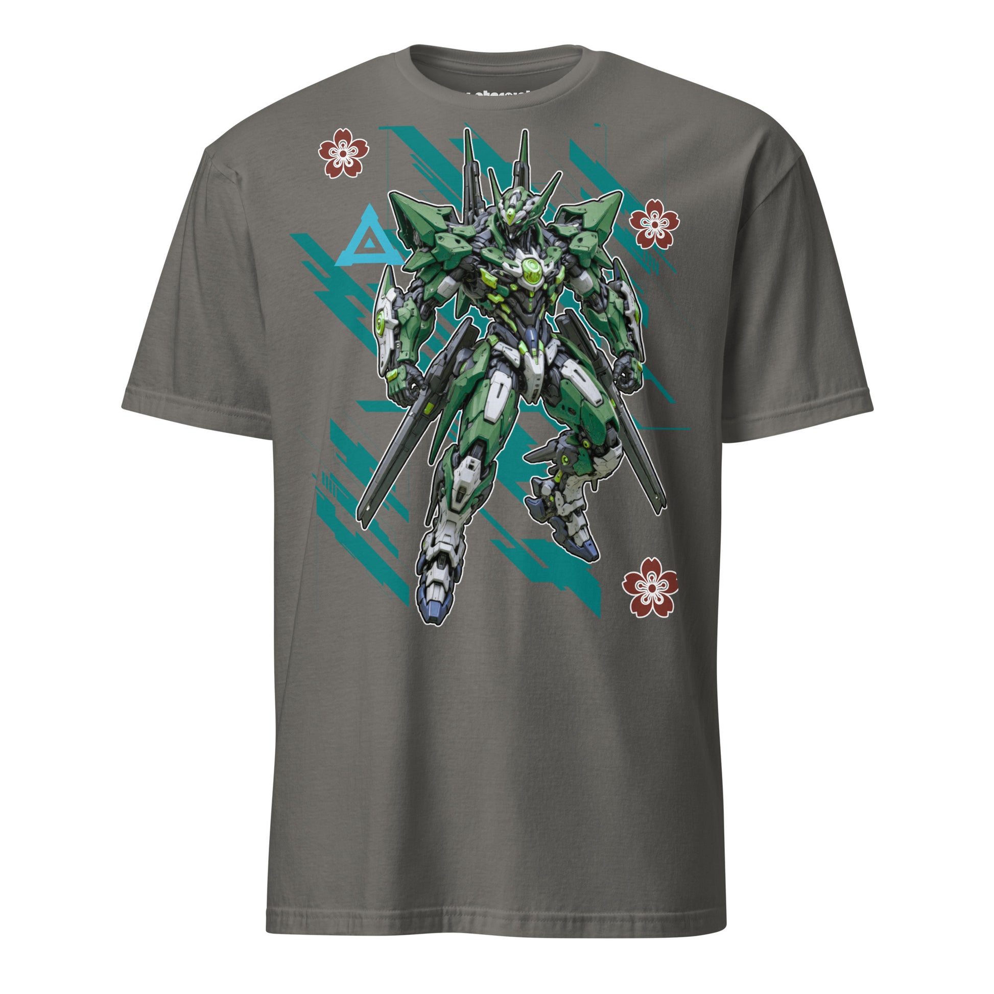 Winterpink T-Shirt Mecha Green – Emerald Guardian Roboter als futuristischer Wächter.