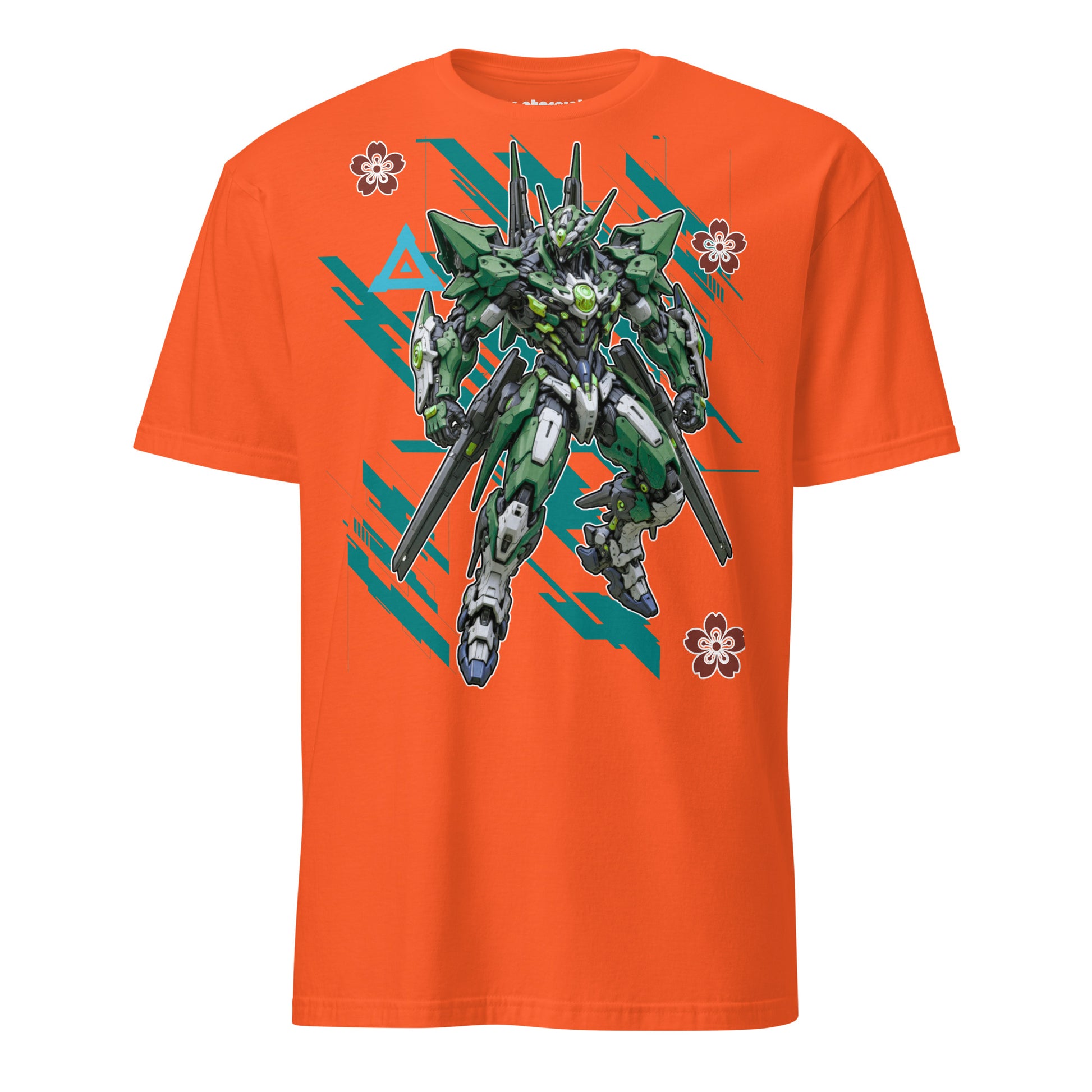 Winterpink T-Shirt Mecha Green – Emerald Guardian Roboter als futuristischer Wächter.