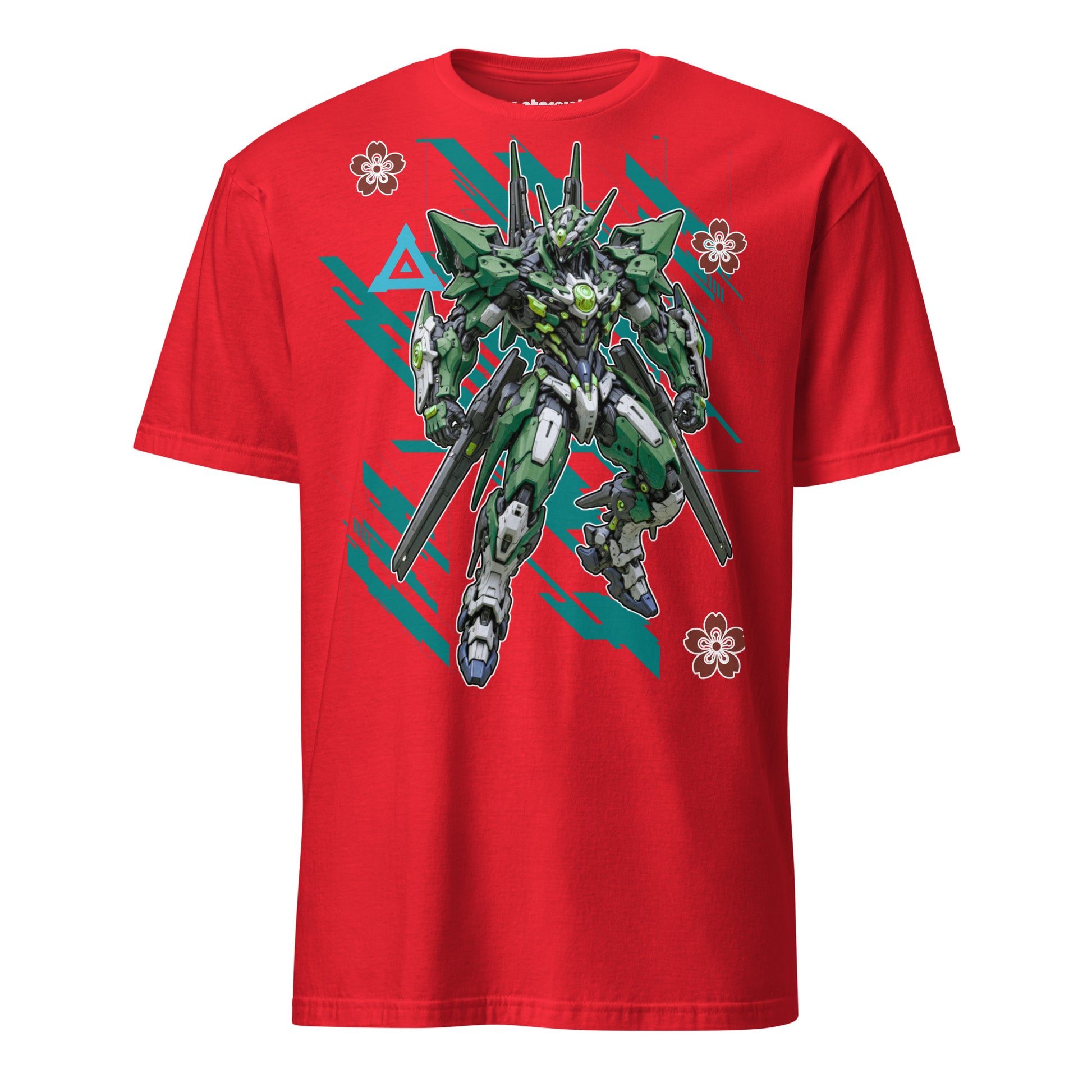 Winterpink T-Shirt Mecha Green – Emerald Guardian Roboter als futuristischer Wächter.
