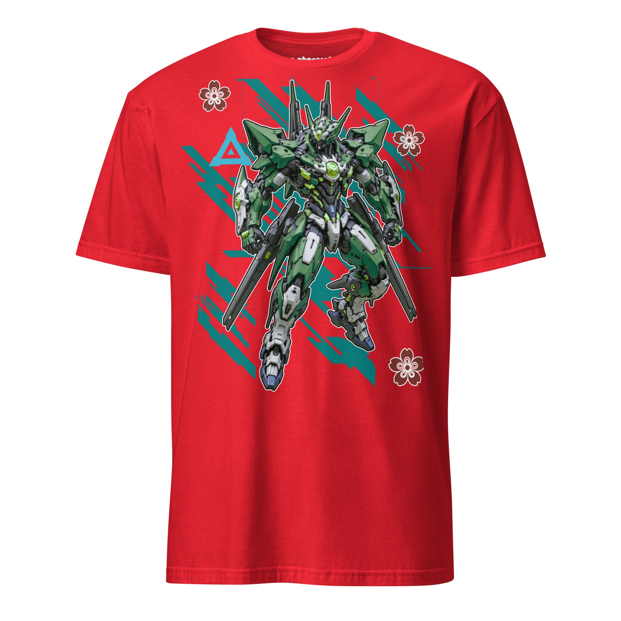 Winterpink T-Shirt Mecha Green – Emerald Guardian Roboter als futuristischer Wächter.