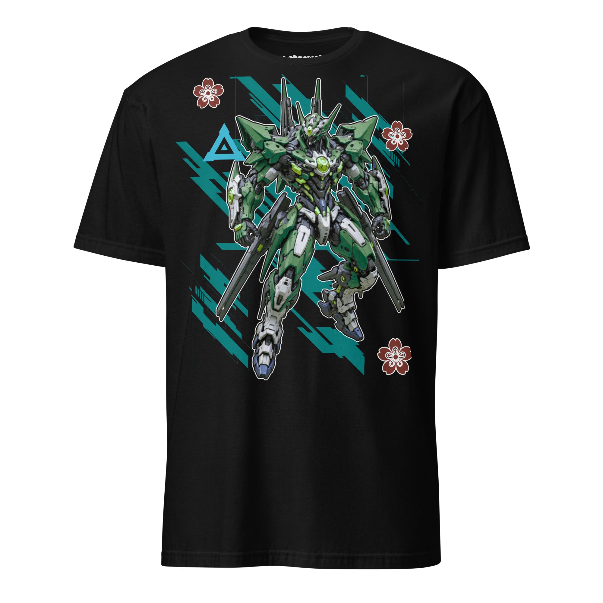 Winterpink T-Shirt Mecha Green – Emerald Guardian Roboter als futuristischer Wächter.